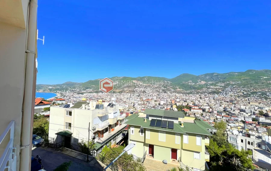 Wunderschöne 3-Zimmer-Wohnung mit Panoramablick in der Burg von Alanya zu verkaufen