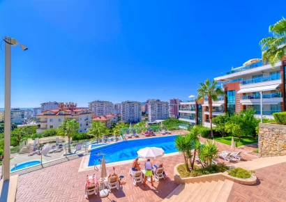 Spacious 3 bedroom apartment with sea view for sale in Cikcilli Alanya