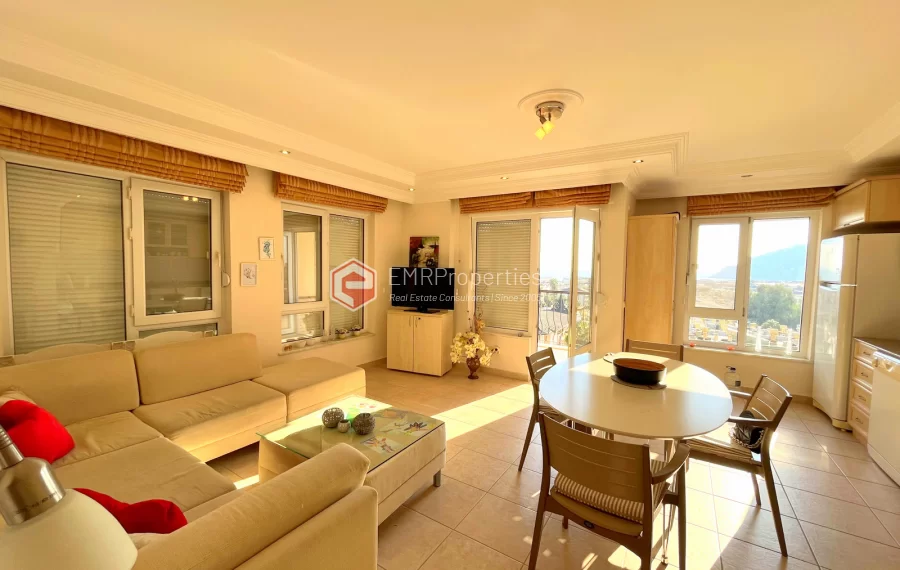 3 Zimmer Wohnung mit Meerblick zum Verkauf im Zentrum von Alanya