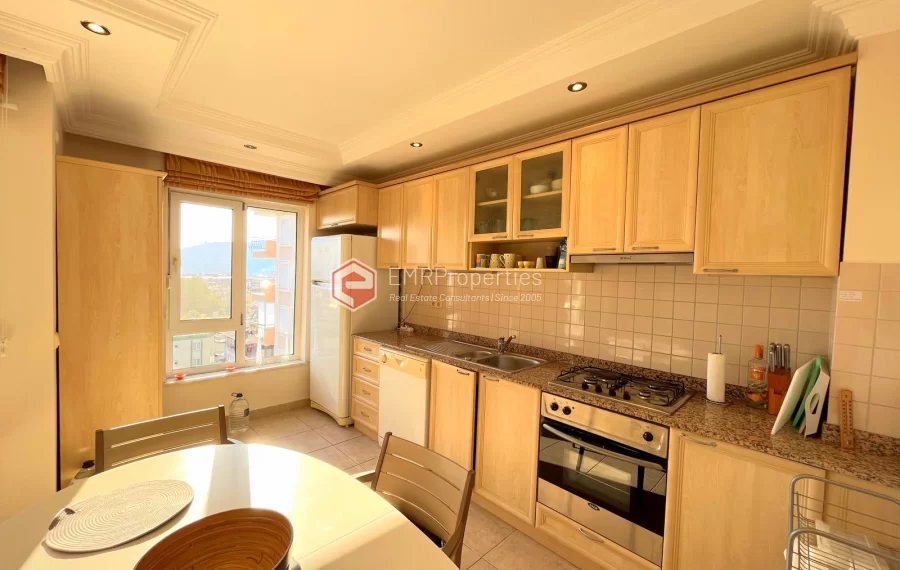 3 Zimmer Wohnung mit Meerblick zum Verkauf im Zentrum von Alanya