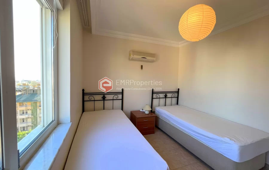 3 Zimmer Wohnung mit Meerblick zum Verkauf im Zentrum von Alanya