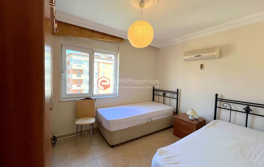 3 Zimmer Wohnung mit Meerblick zum Verkauf im Zentrum von Alanya