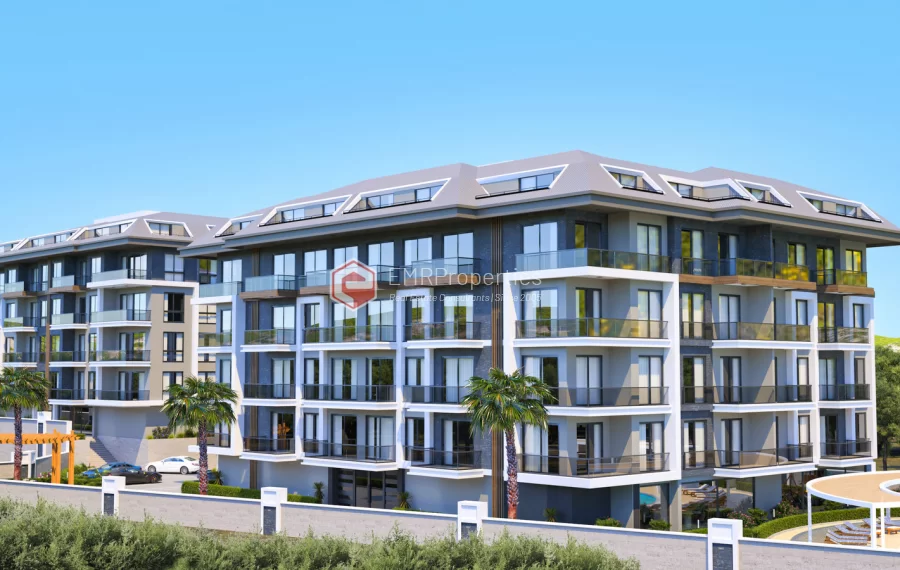 Wunderschönes Wohnprojekt zum Verkauf in Alanya Oba