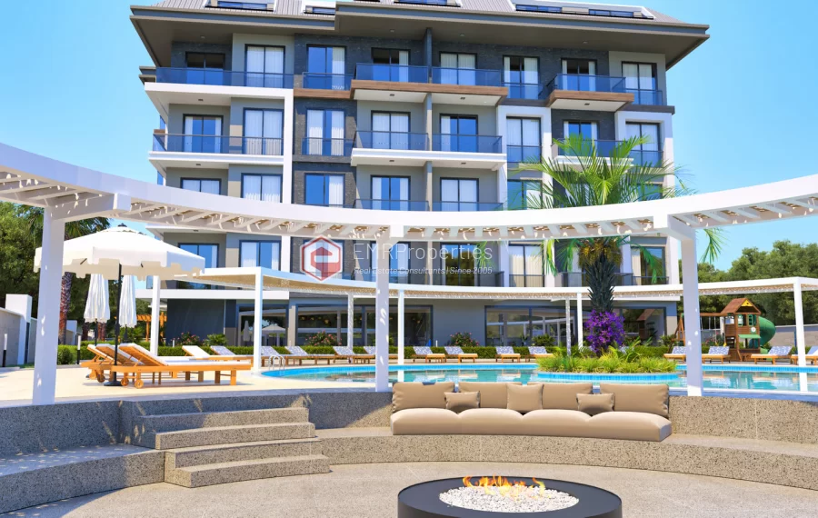 Wunderschönes Wohnprojekt zum Verkauf in Alanya Oba