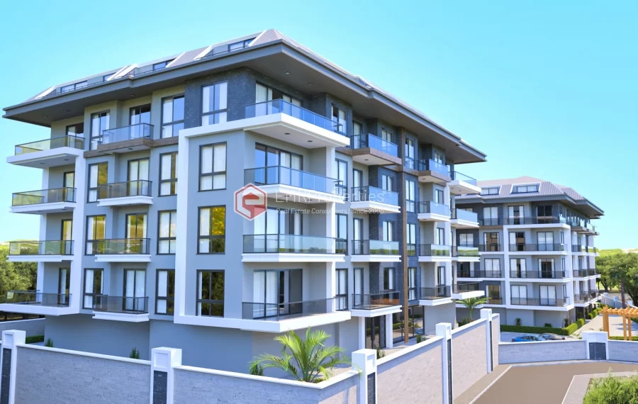 Wunderschönes Wohnprojekt zum Verkauf in Alanya Oba