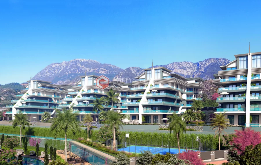 Ultra luksuzni stanovi sa bogatim drustvenim prostorima na prodaju u Alanya Oba