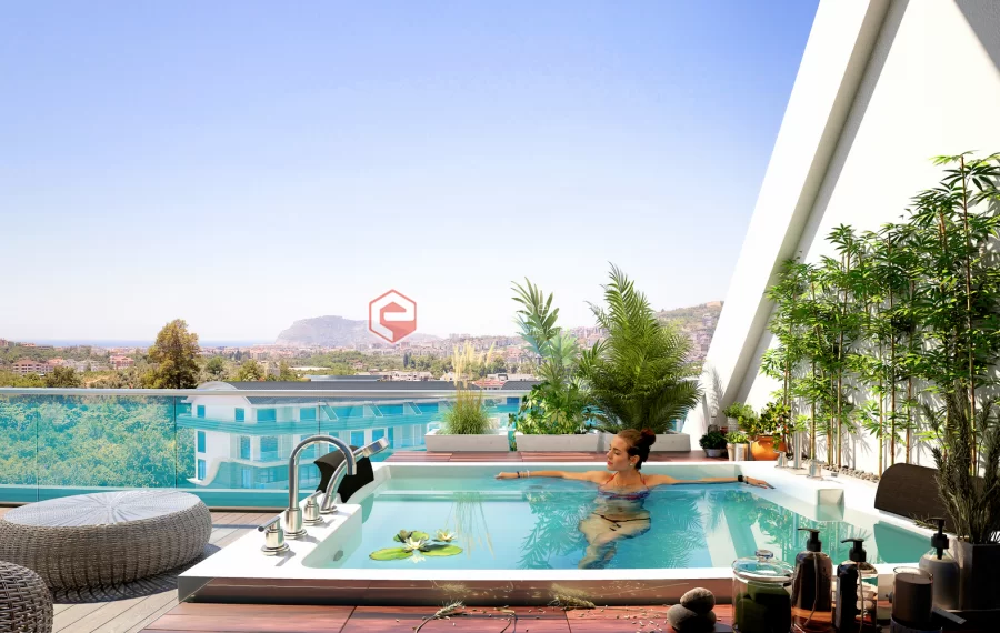 Ultra luksuzni stanovi sa bogatim drustvenim prostorima na prodaju u Alanya Oba