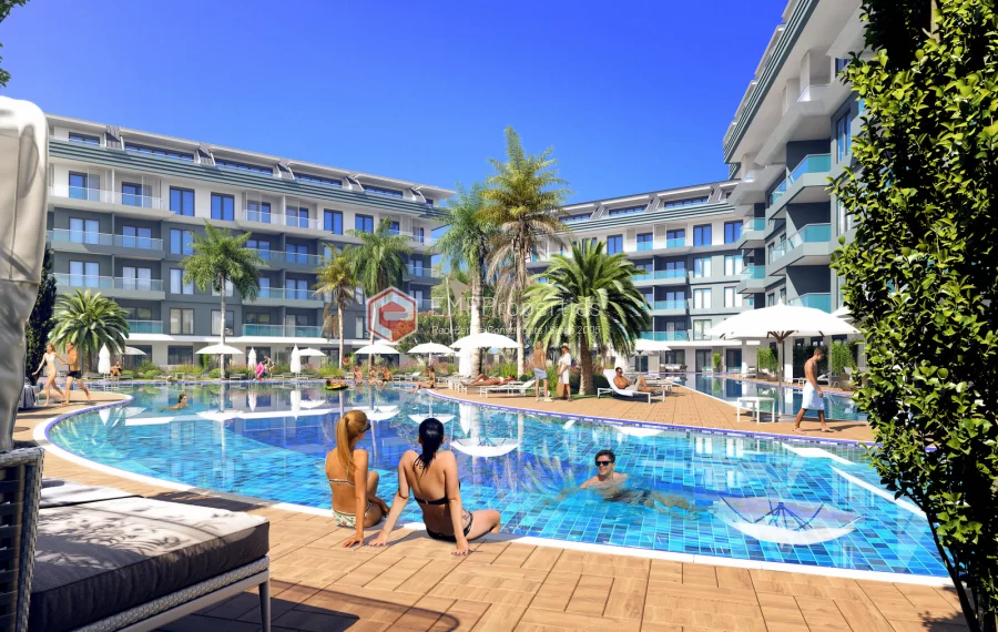 Ultra luksuzni stanovi sa bogatim drustvenim prostorima na prodaju u Alanya Oba