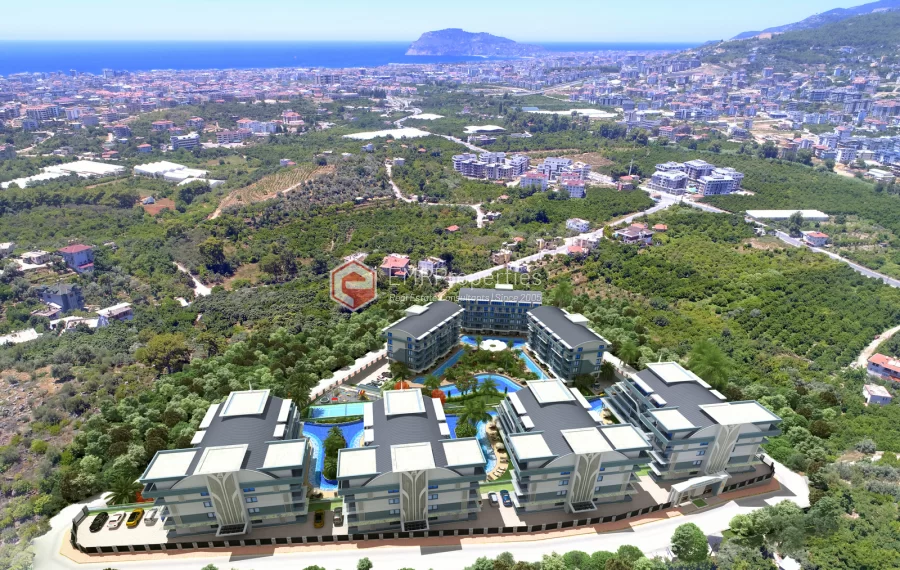 Ultra luksuzni stanovi sa bogatim drustvenim prostorima na prodaju u Alanya Oba