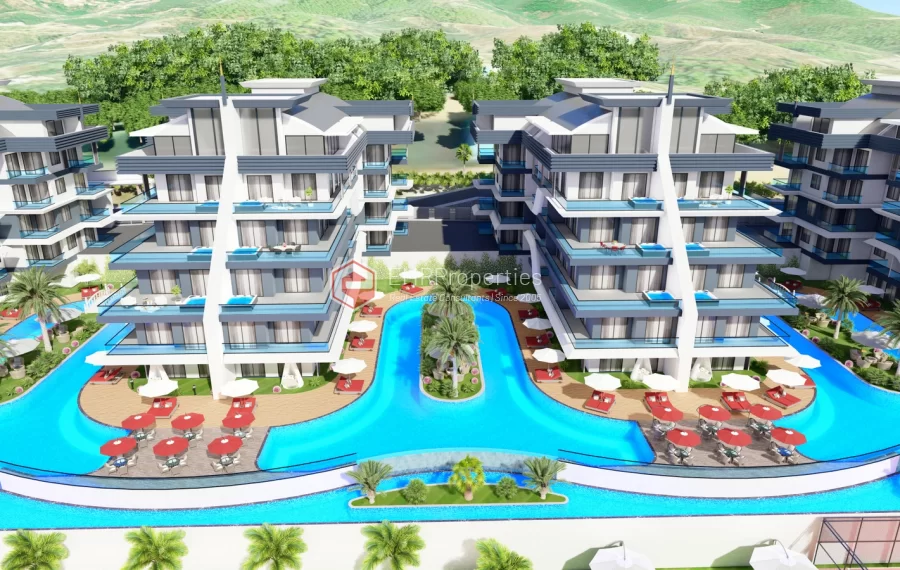 Ultra luksuzni stanovi sa bogatim drustvenim prostorima na prodaju u Alanya Oba