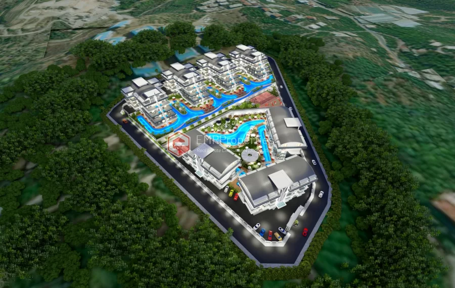 Ultra luksuzni stanovi sa bogatim drustvenim prostorima na prodaju u Alanya Oba