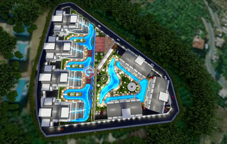 Ultra luksuzni stanovi sa bogatim drustvenim prostorima na prodaju u Alanya Oba