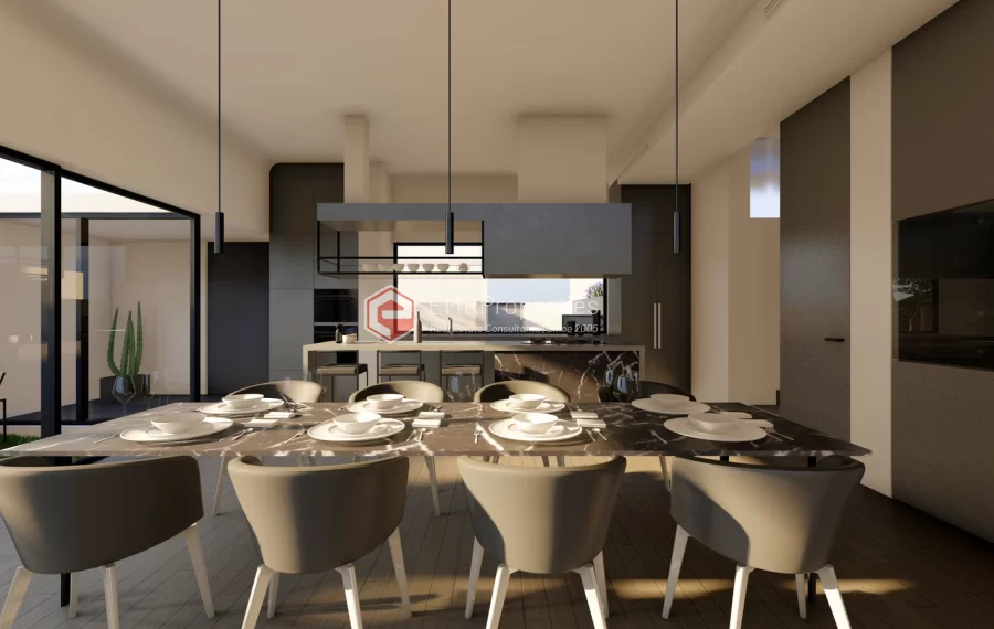 Doppelvillenprojekt zum Verkauf in Kargicak mit dem Konzept des freistehenden Lebens