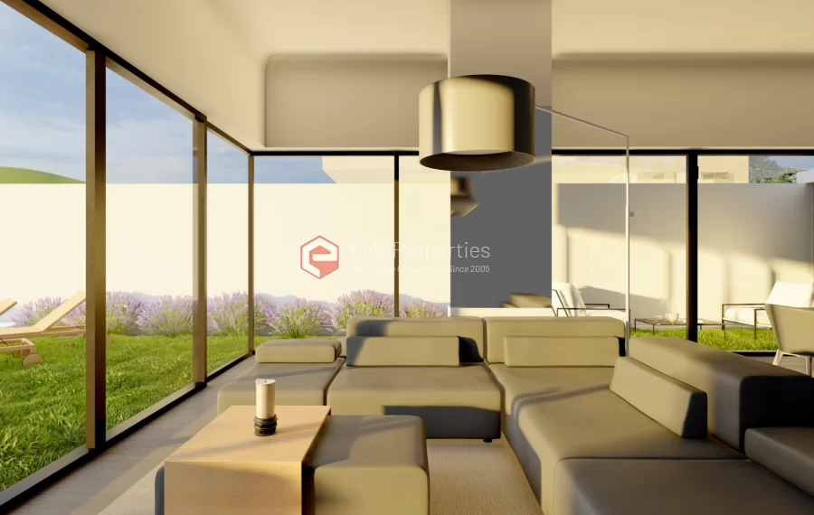 Doppelvillenprojekt zum Verkauf in Kargicak mit dem Konzept des freistehenden Lebens