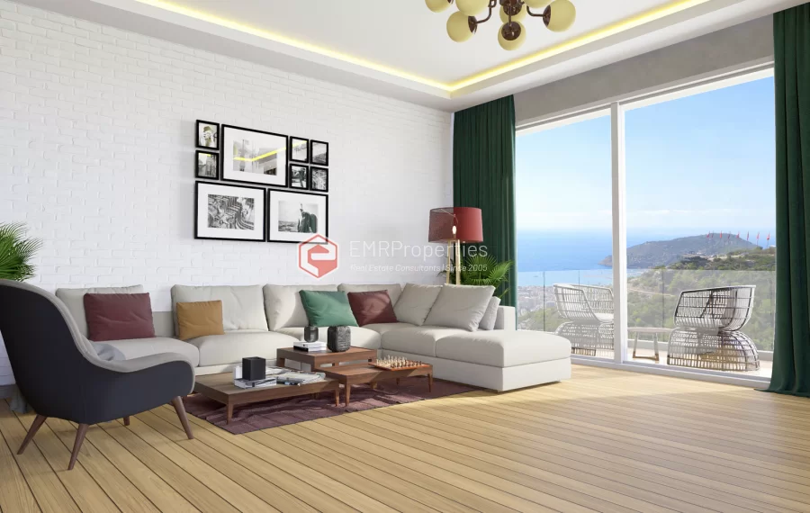 Stanovi posebnog projekta u kompleksu sa pogledom na more u centru Alanje