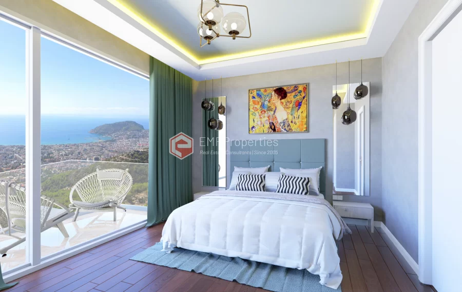 Stanovi posebnog projekta u kompleksu sa pogledom na more u centru Alanje