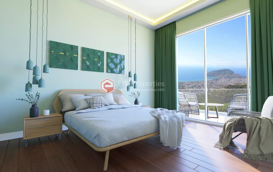 Stanovi posebnog projekta u kompleksu sa pogledom na more u centru Alanje