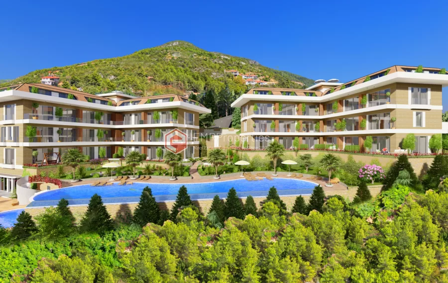 Stanovi posebnog projekta u kompleksu sa pogledom na more u centru Alanje