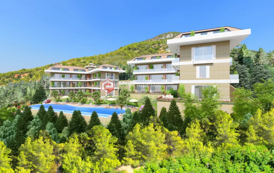 Stanovi posebnog projekta u kompleksu sa pogledom na more u centru Alanje