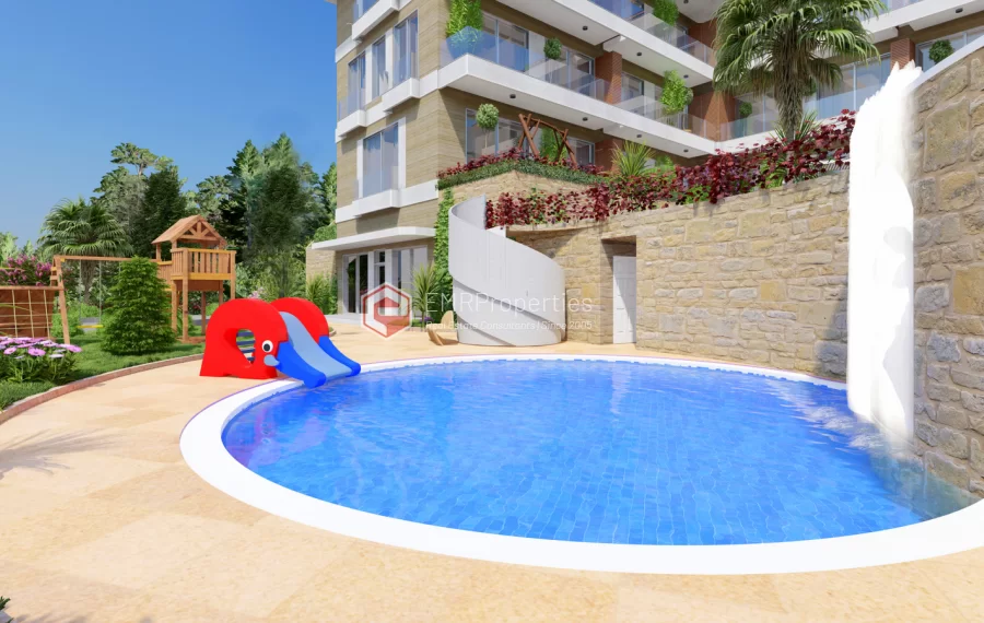 Stanovi posebnog projekta u kompleksu sa pogledom na more u centru Alanje