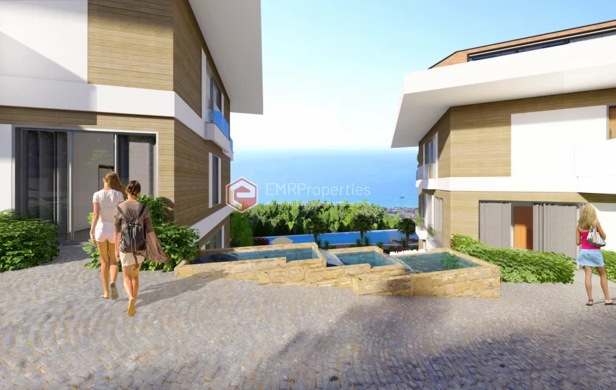 Stanovi posebnog projekta u kompleksu sa pogledom na more u centru Alanje