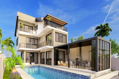 Umweltfreundliche Luxusvilla mit 6 zimmern zum Verkauf in der Nähe von Land of Legends in Belek