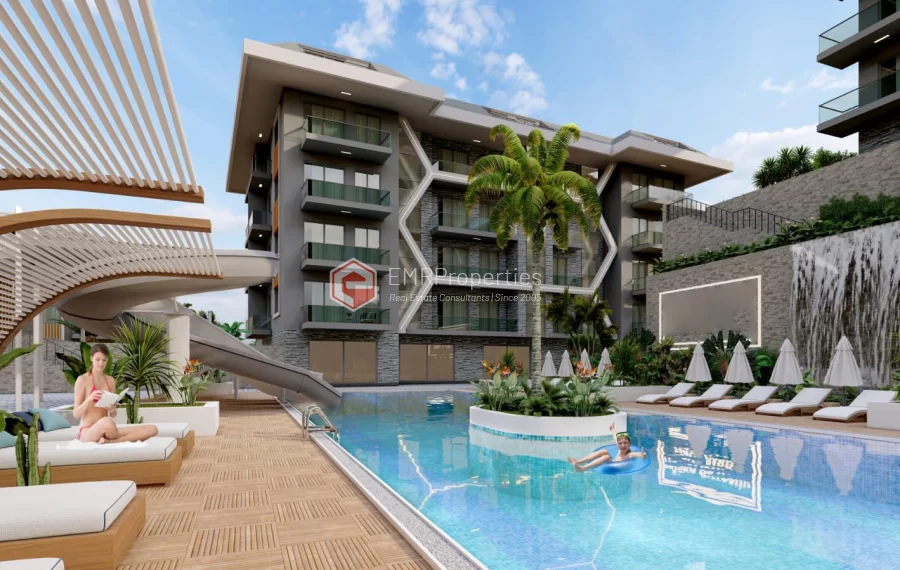 Gorgeous project apartments with shuttle service for sale in Konakli
