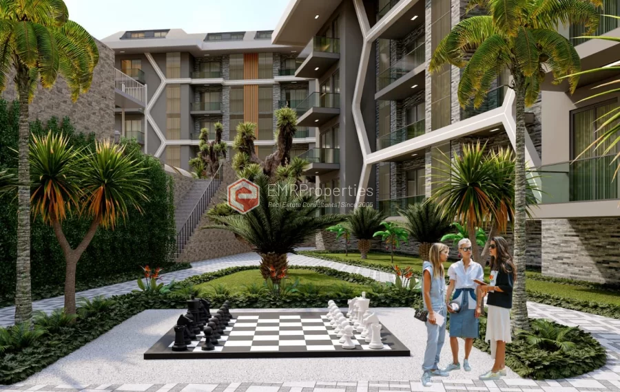 Gorgeous project apartments with shuttle service for sale in Konakli