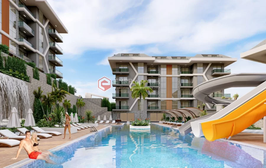 Gorgeous project apartments with shuttle service for sale in Konakli