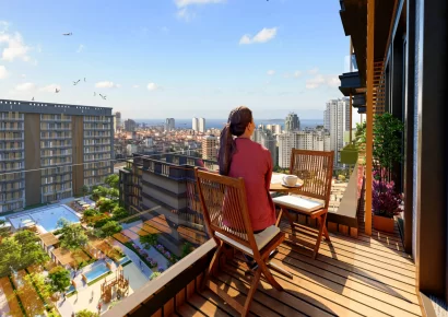 Экологически чистый проект с великолепным видом на море и острова в Малтепе