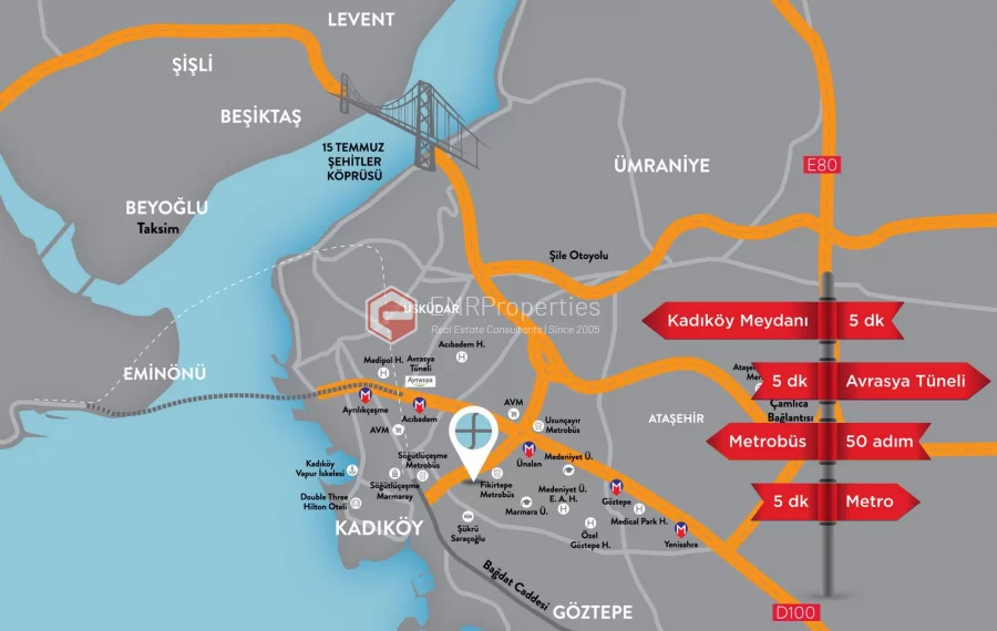 Very special apartments for sale in the center of New Kadikoy