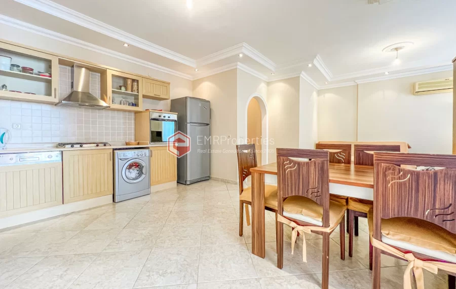 Commodious 2 bedroom apartment with castle view for sale in Tosmur