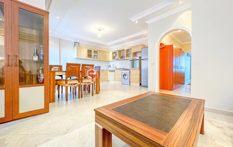 Commodious 2 bedroom apartment with castle view for sale in Tosmur