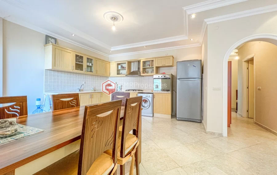 Commodious 2 bedroom apartment with castle view for sale in Tosmur