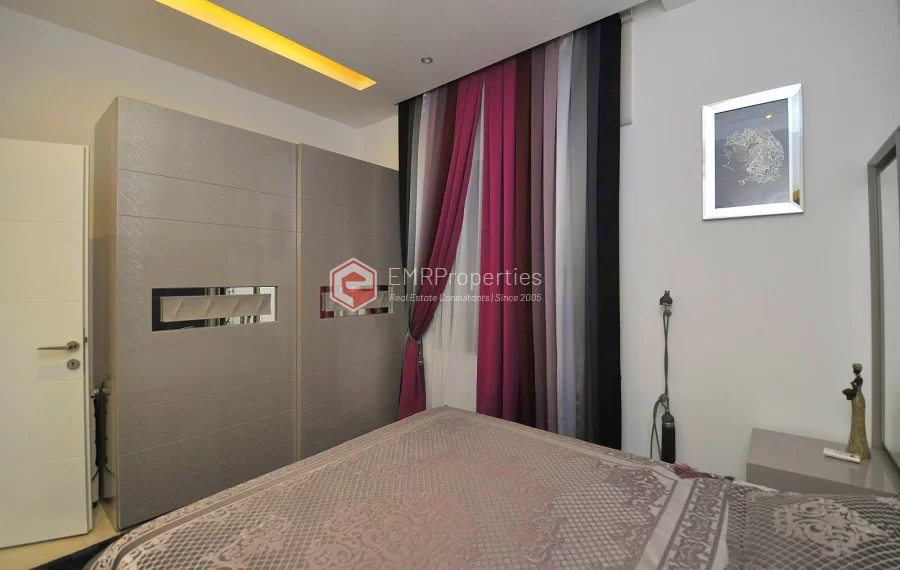 Ultra luxury duplex villa with sea and castle view for sale in Kargicak