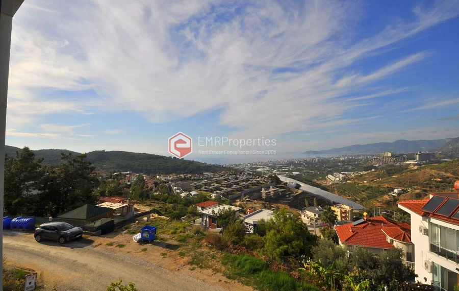 Ultra luxury duplex villa with sea and castle view for sale in Kargicak