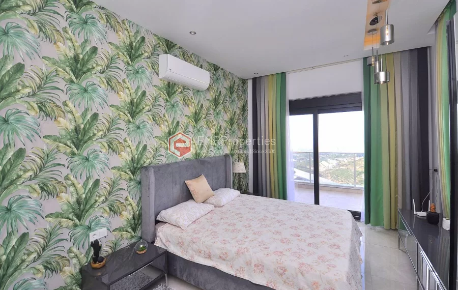 Ultra luxury duplex villa with sea and castle view for sale in Kargicak