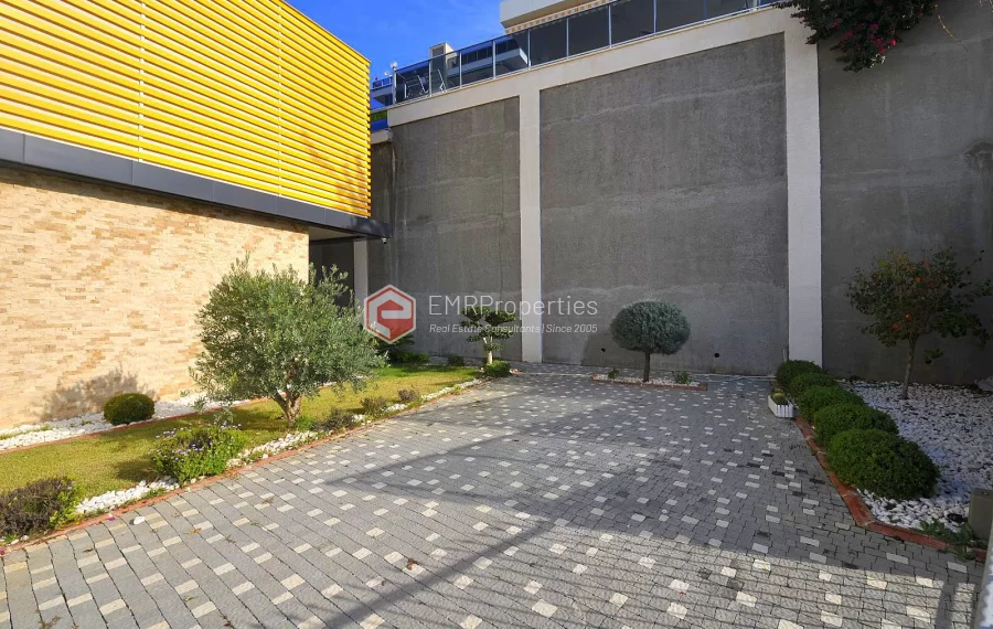 Ultra luxury duplex villa with sea and castle view for sale in Kargicak