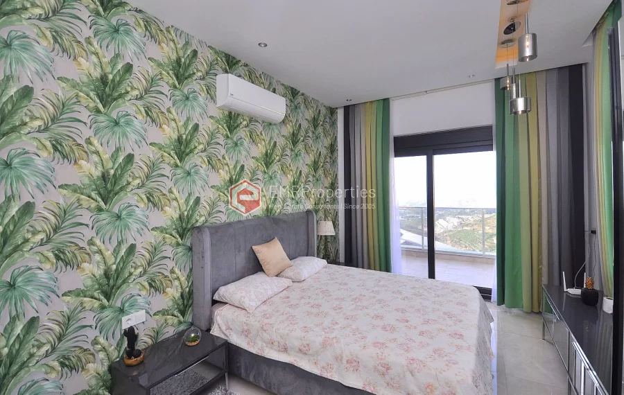 Ultra luxury duplex villa with sea and castle view for sale in Kargicak