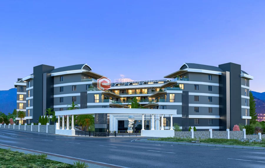 Exklusives Luxusprojekt, in dem sich Grün und Komfort in Alanya treffen