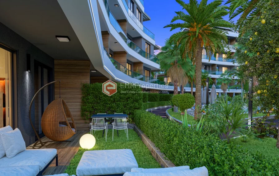 Exklusives Luxusprojekt, in dem sich Grün und Komfort in Alanya treffen