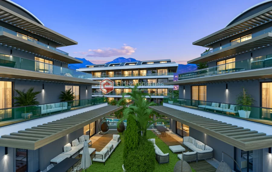 Exklusives Luxusprojekt, in dem sich Grün und Komfort in Alanya treffen