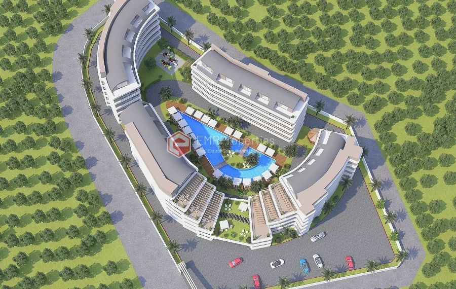 Exklusives Luxusprojekt, in dem sich Grün und Komfort in Alanya treffen