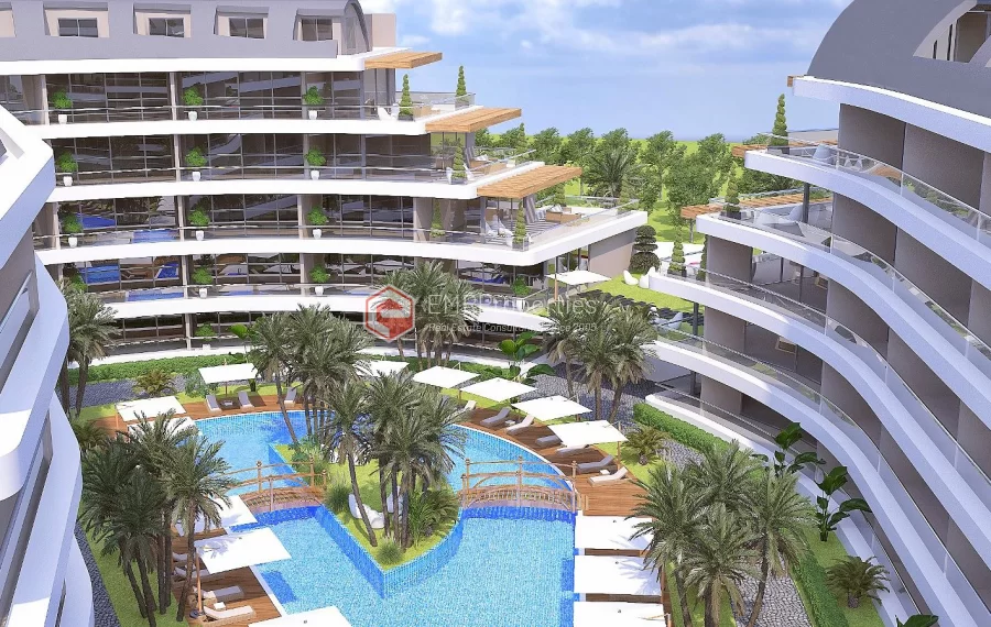 Exklusives Luxusprojekt, in dem sich Grün und Komfort in Alanya treffen
