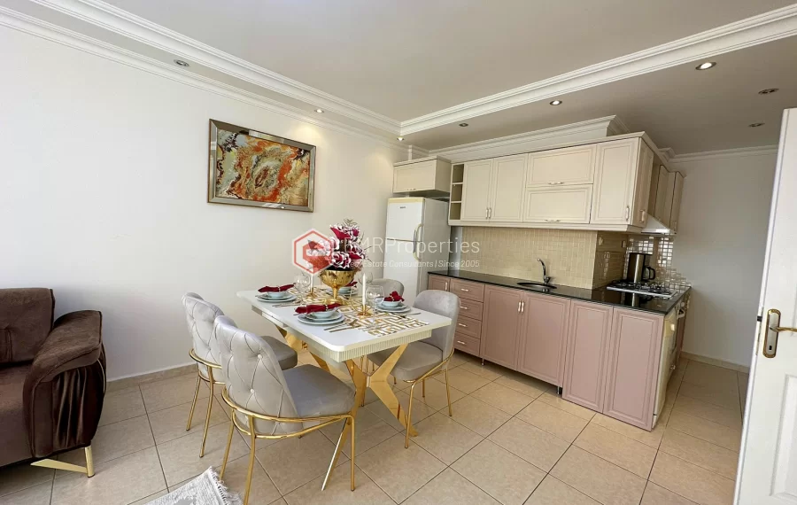 Elegant apartment with furnished for sale in the center of Alanya