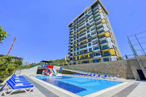 Wonderful apartment with social infrastructure for sale in Mahmutlar